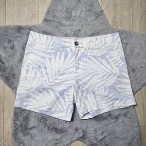 Tommy Hilfiger Button & Zip Closure White & Baby Blue Shorts Size 10